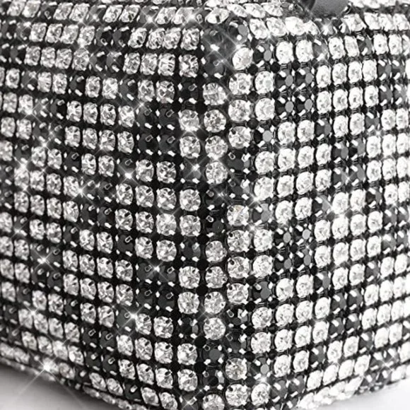 NWT Sparkling Bling Swarovski Crystal Rhinestone Bag Clutch Purse +FREE … - Picture 8 of 17